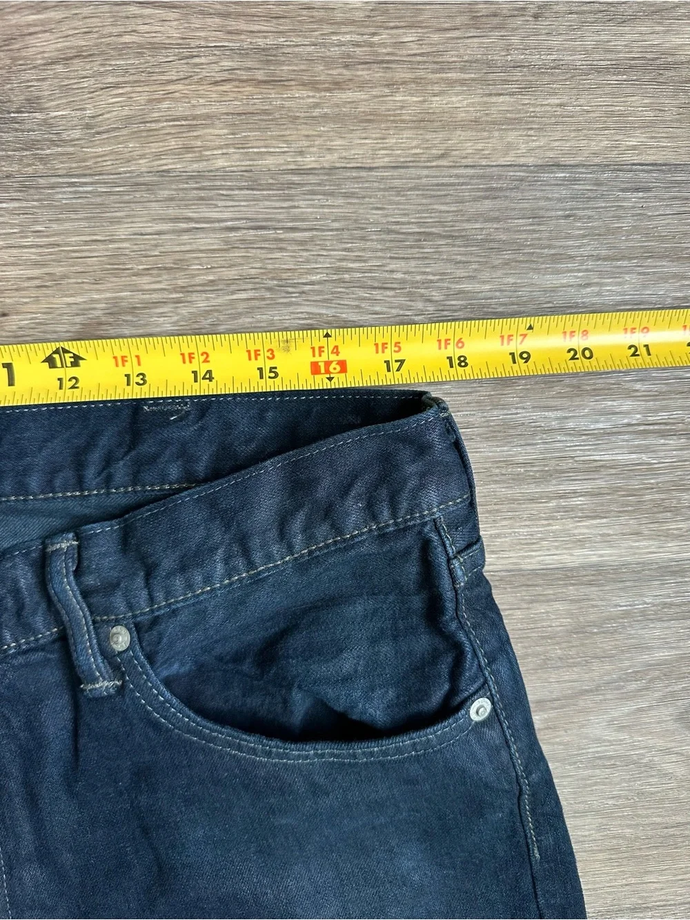 Levi's 501 Original Men’s Jeans 38x32 Dark Wash Raw Hem Button Fly Straight Leg